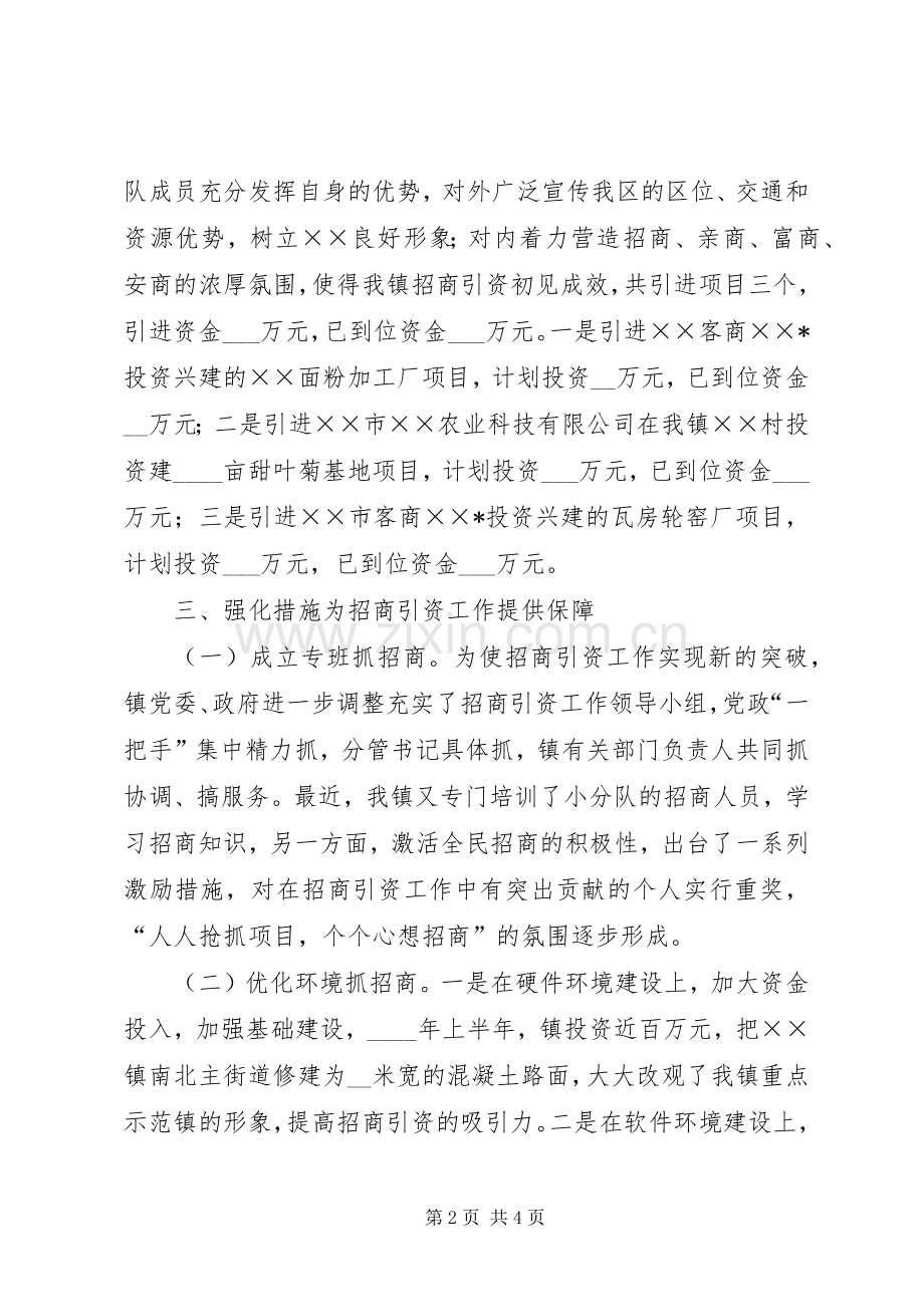 在全区招商引资会议上的典型发言材料.docx_第2页