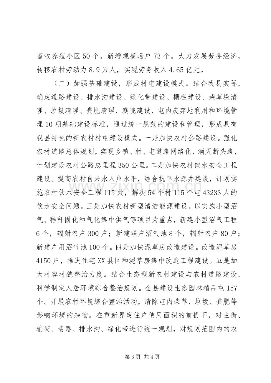 全县新农村建设第二批试点村和示范村方案 .docx_第3页