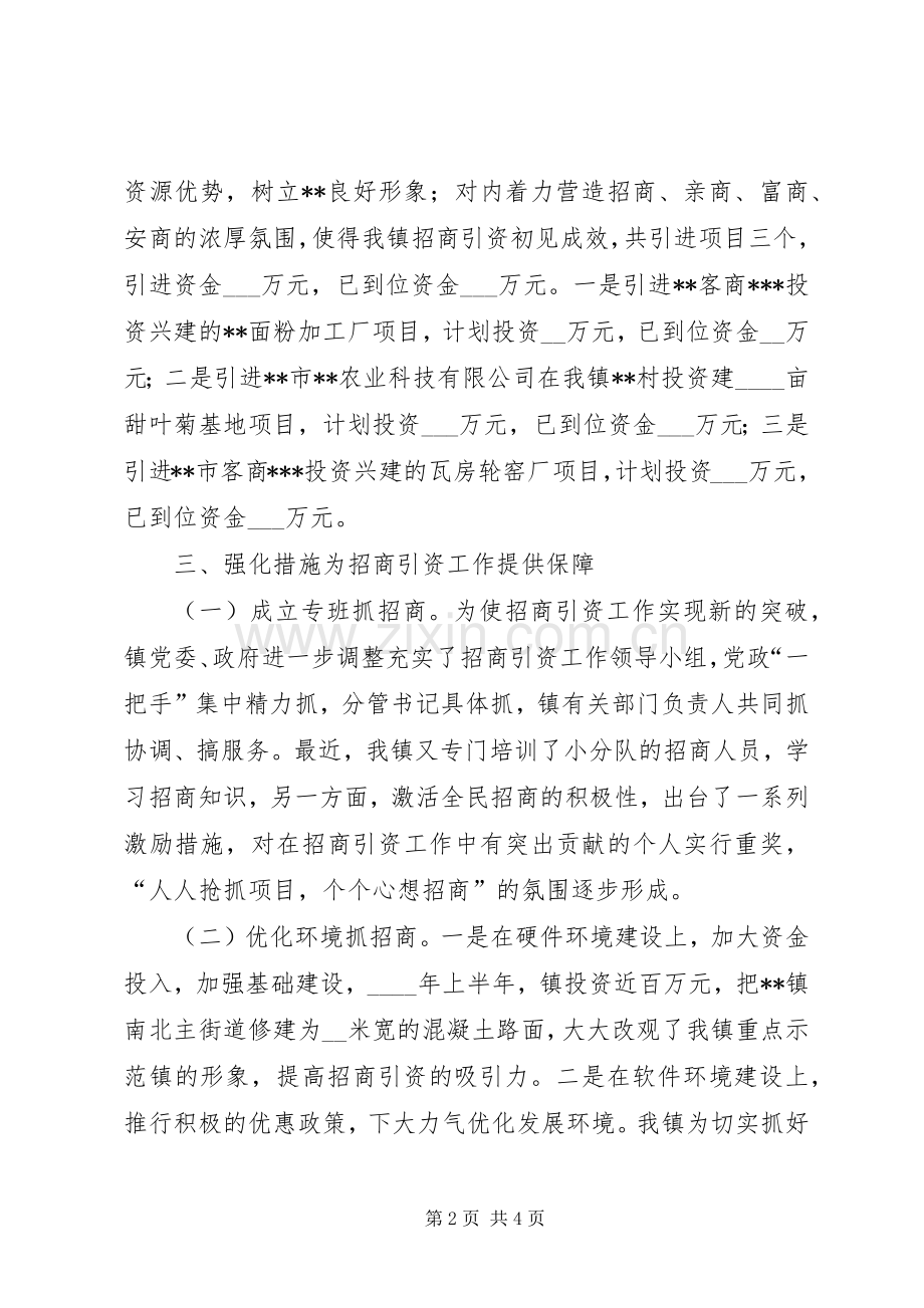 在全区招商引资会议上的典型发言稿 (3).docx_第2页