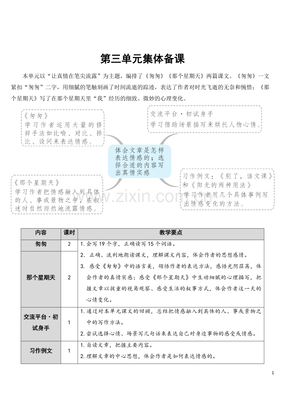 新部编版六年级语文下册《匆匆》优秀教案.doc_第1页