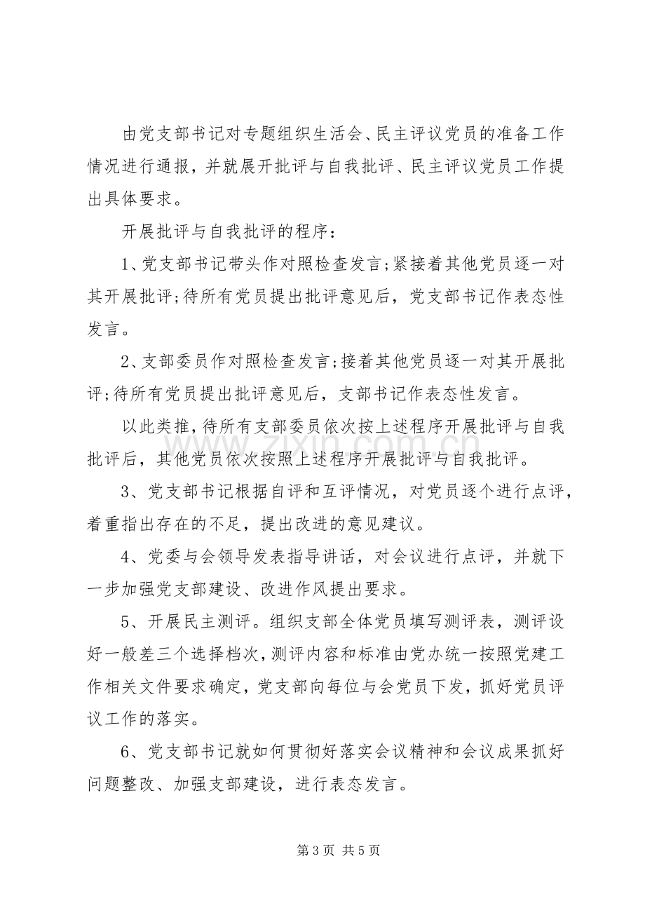 XX年党支部组织生活会方案.docx_第3页