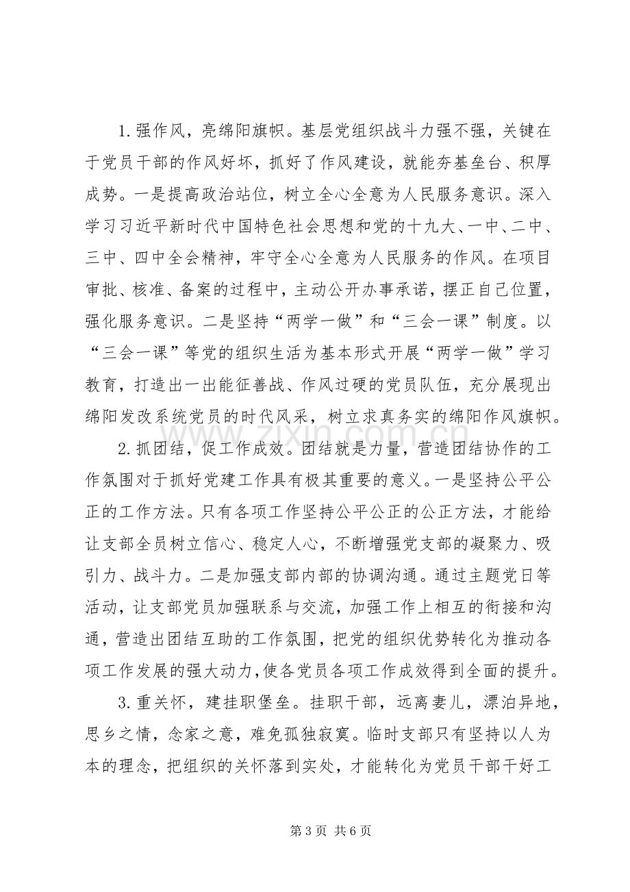 临时党支部书记发言材料提纲.docx_第3页