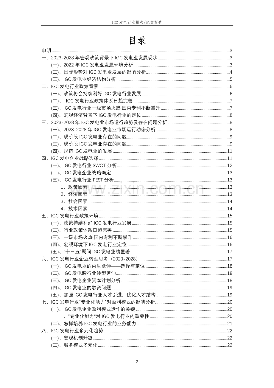 2023年IGC发电行业分析报告及未来五至十年行业发展报告.doc_第2页