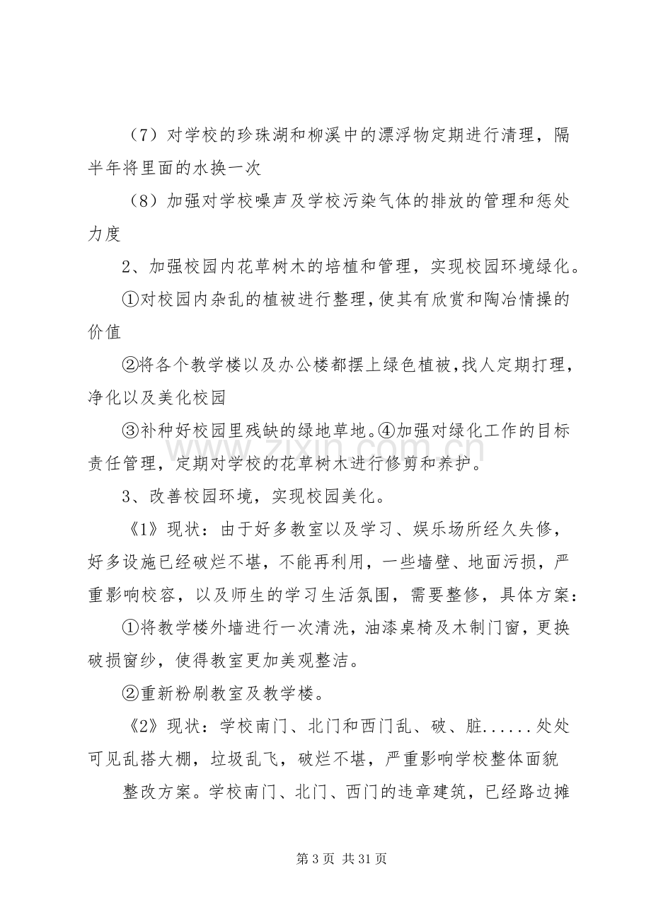 校园环境建设整改实施方案 .docx_第3页