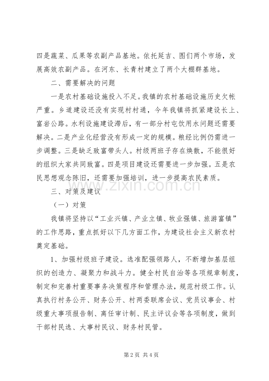 新农村座谈会上的发言材料致辞.docx_第2页