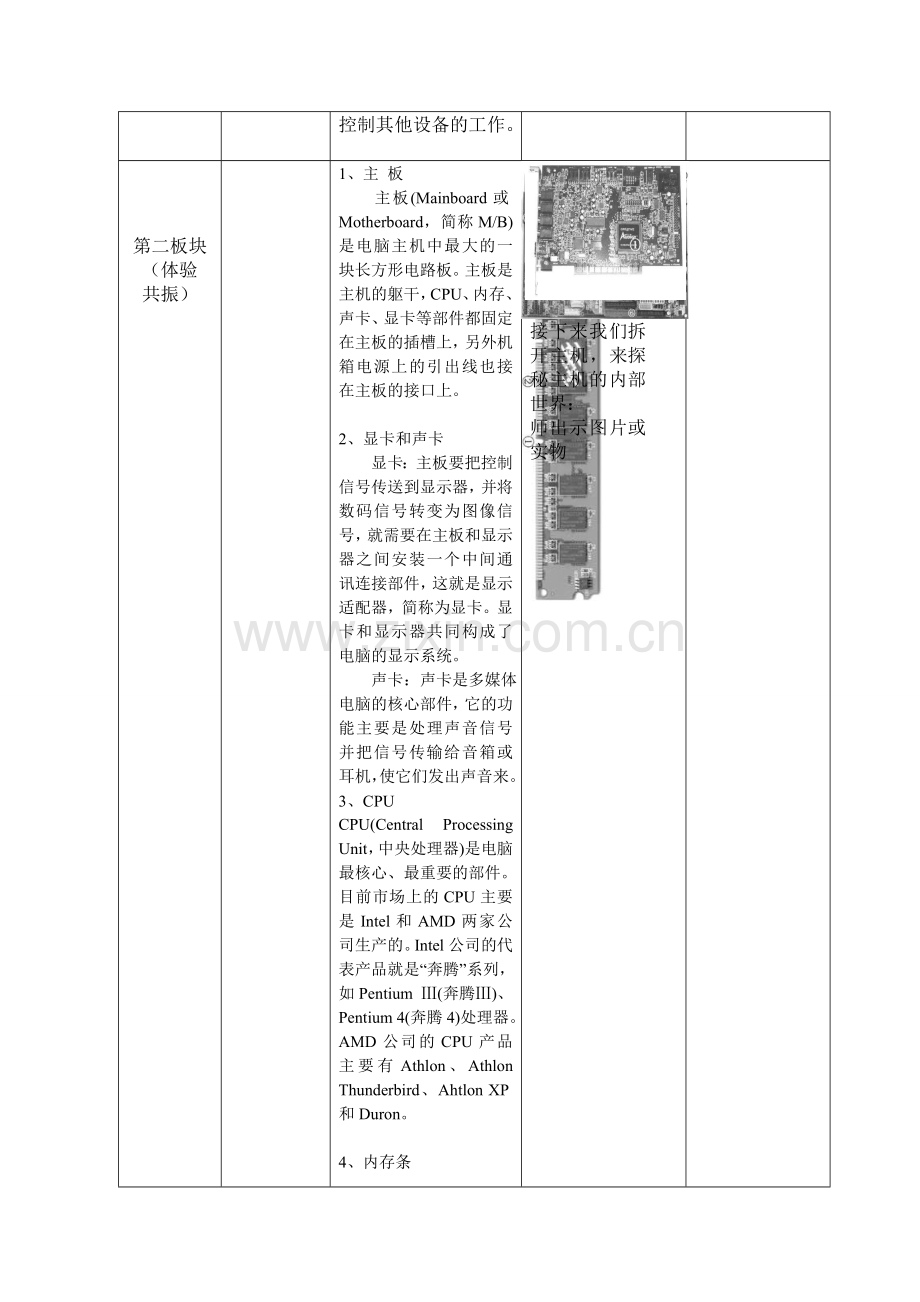 六年级下册生本同构课堂教学设计-探秘主机.doc_第2页