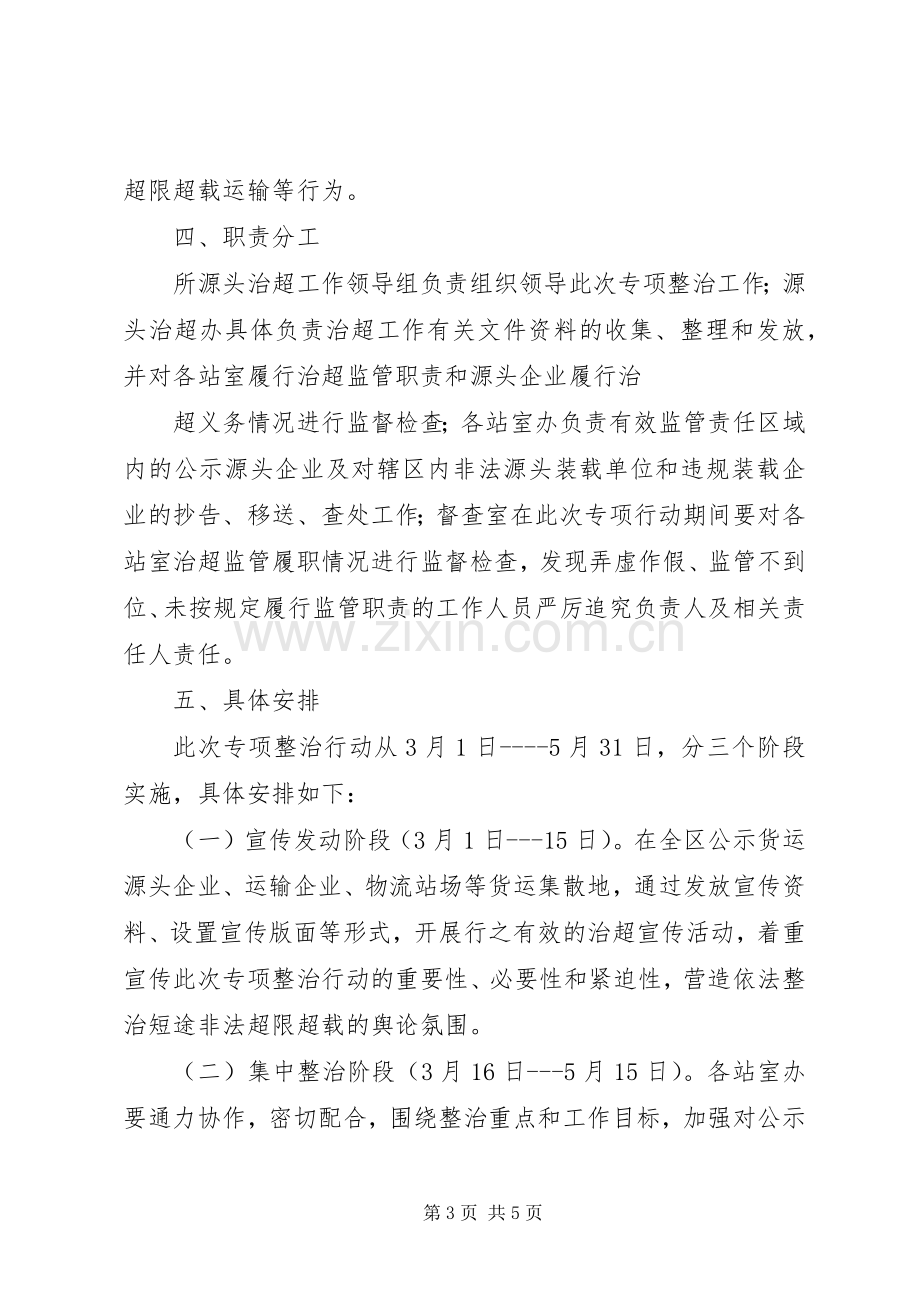 开展源头治理和打击短途非法超限超载集中整治专项行动实施方案5篇 (2).docx_第3页