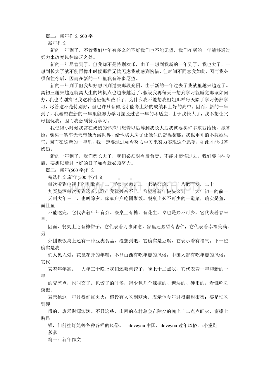 关于新年的作文500字.doc_第3页