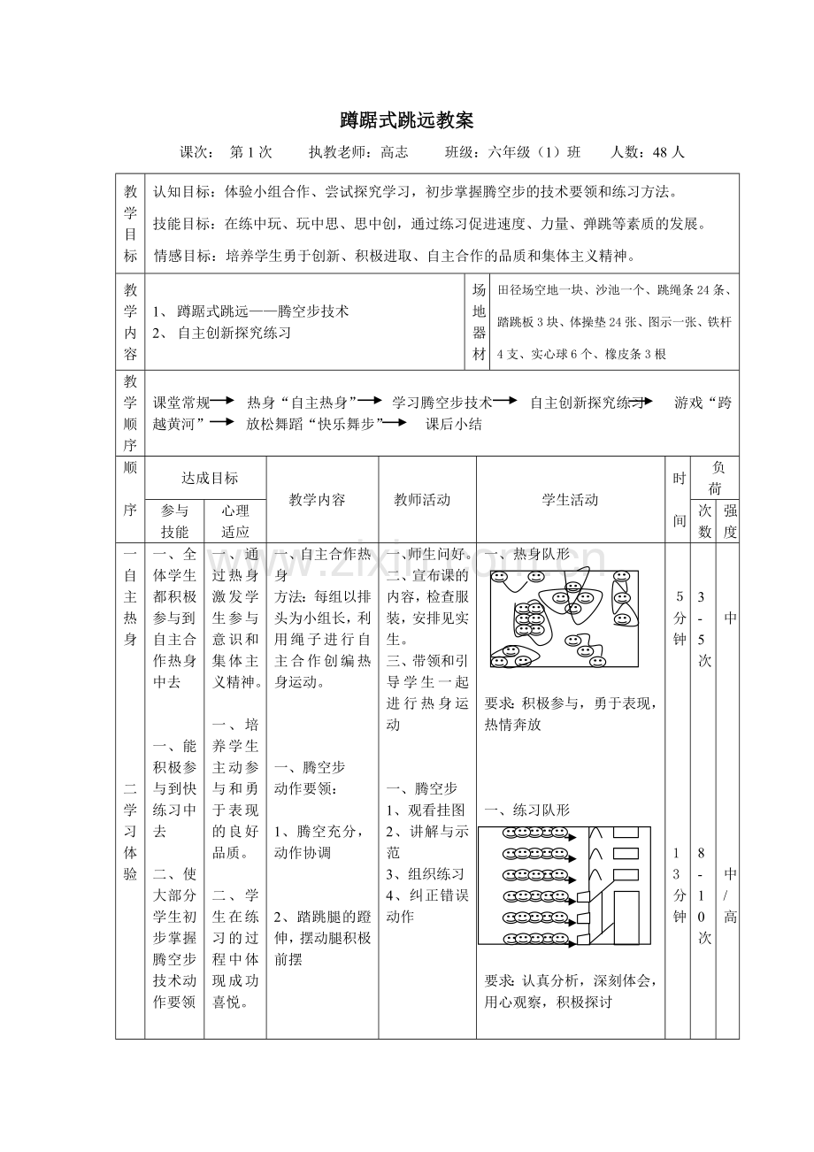 蹲踞式跳远腾空步技术.doc_第1页