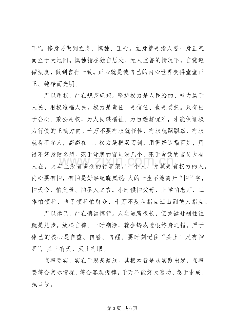 在“三严三实”专题党课上的发言稿.docx_第3页