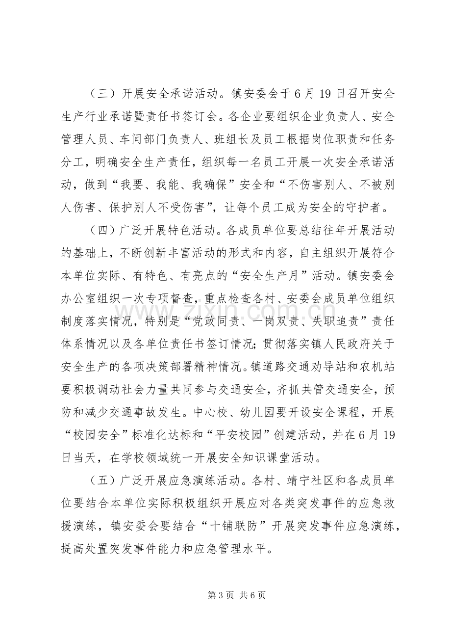 乡镇“安全生产月”活动方案 .docx_第3页