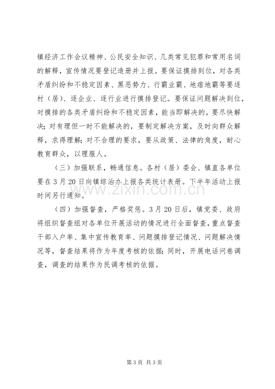 XX年社会管理综合治理民意调查工作实施方案 .docx_第3页