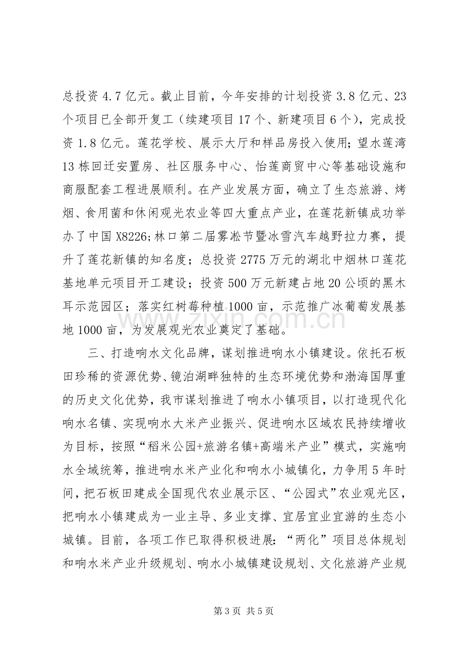 在全省旅游名镇建设工作现场会上的发言提纲材料.docx_第3页