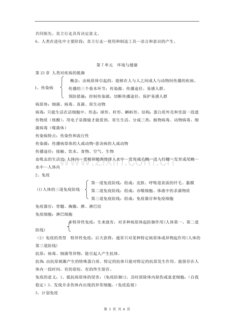 苏科版八年级生物下册期末复习提纲.doc_第3页