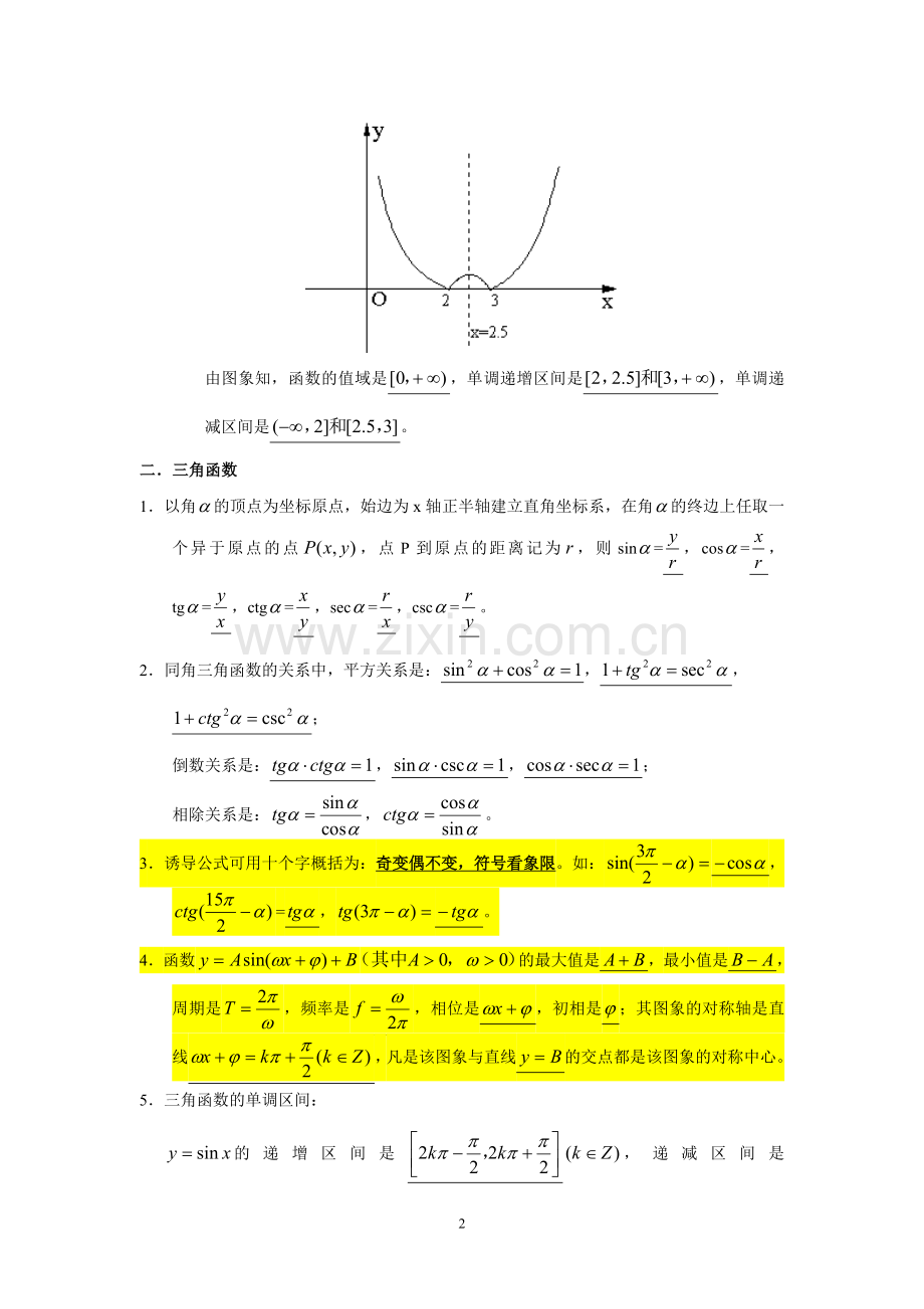 高中数学公式全集.doc_第2页