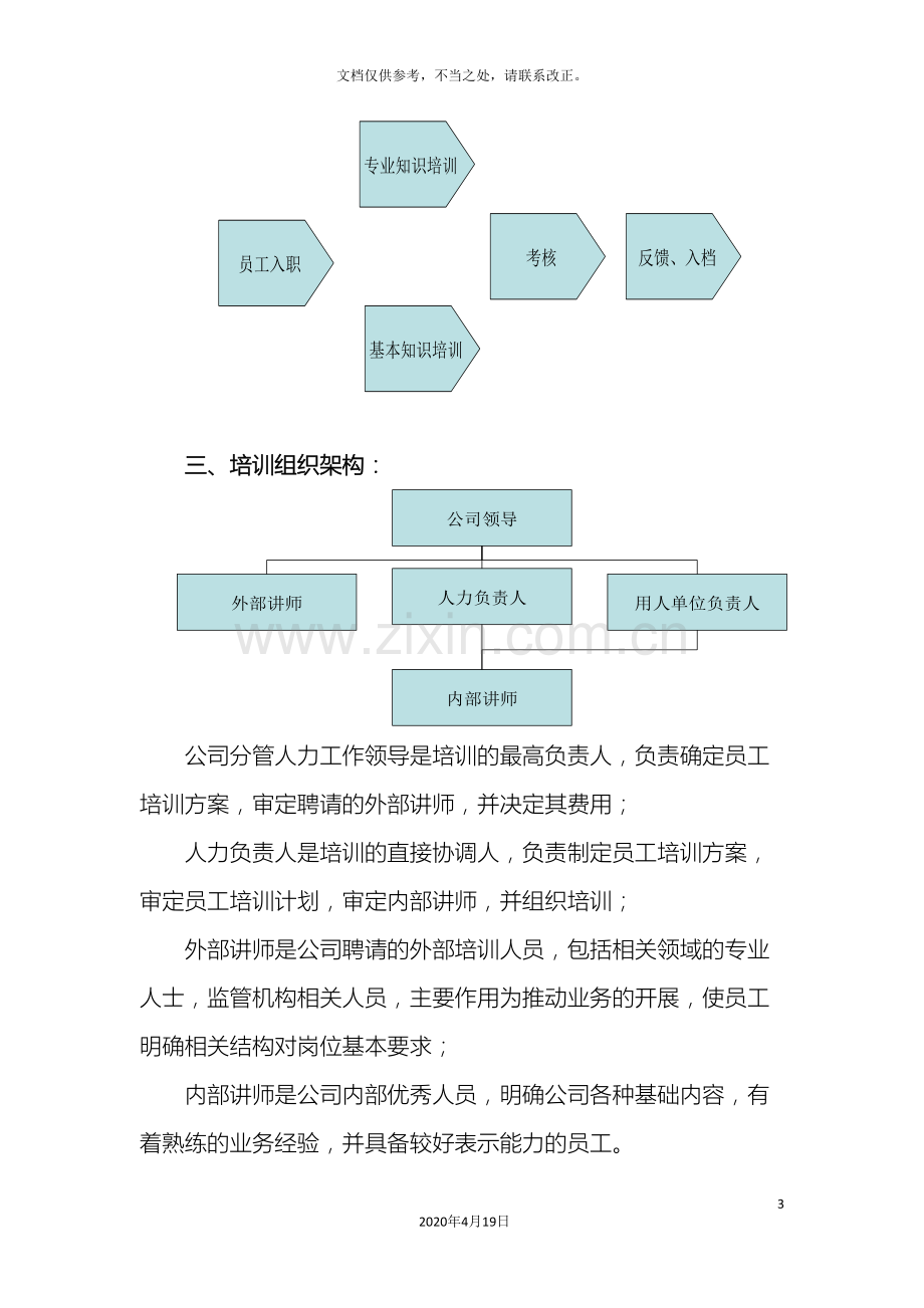 新员工入职培训计划方案模板.doc_第3页