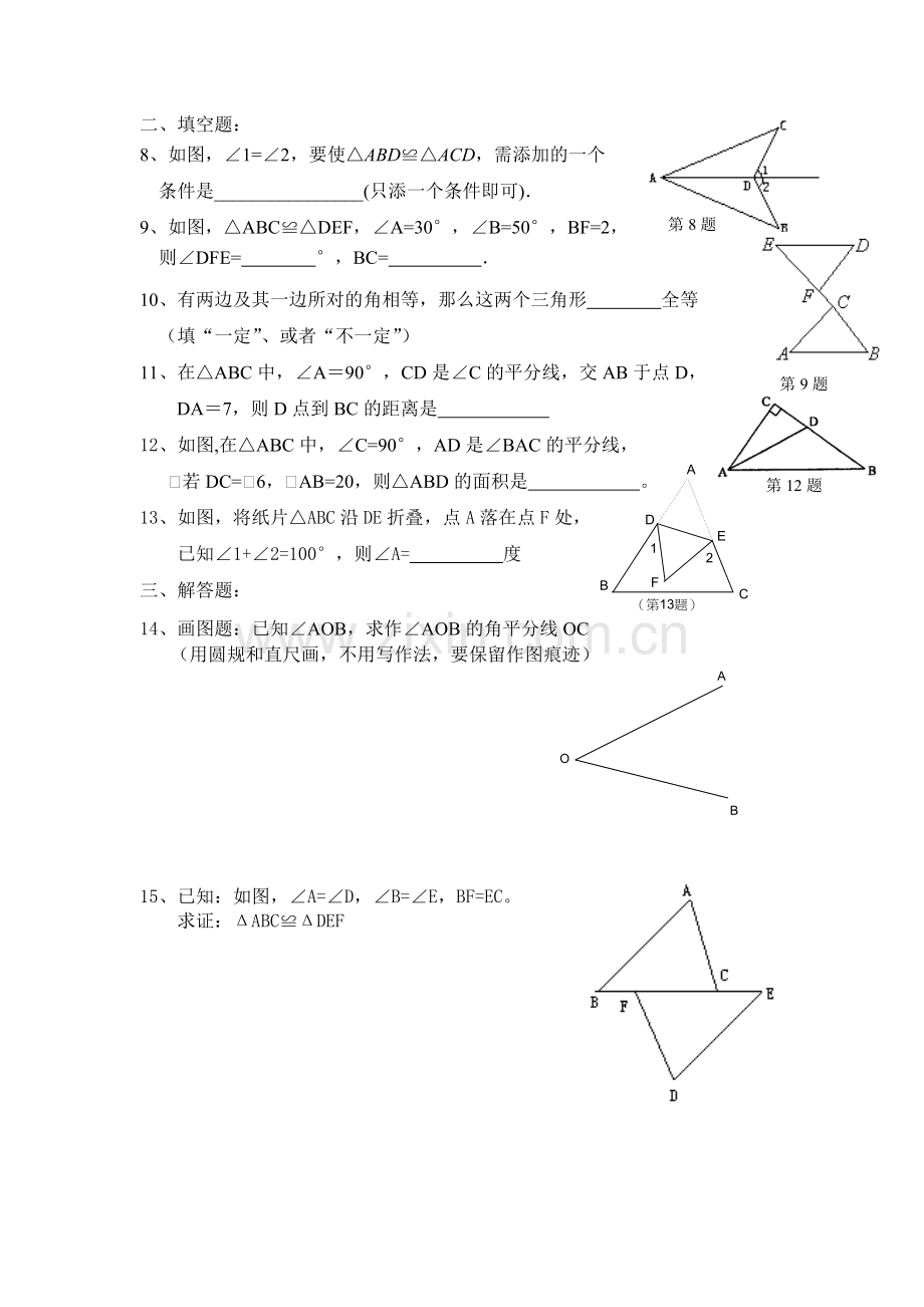 期中复习《全等三角形》.doc_第2页