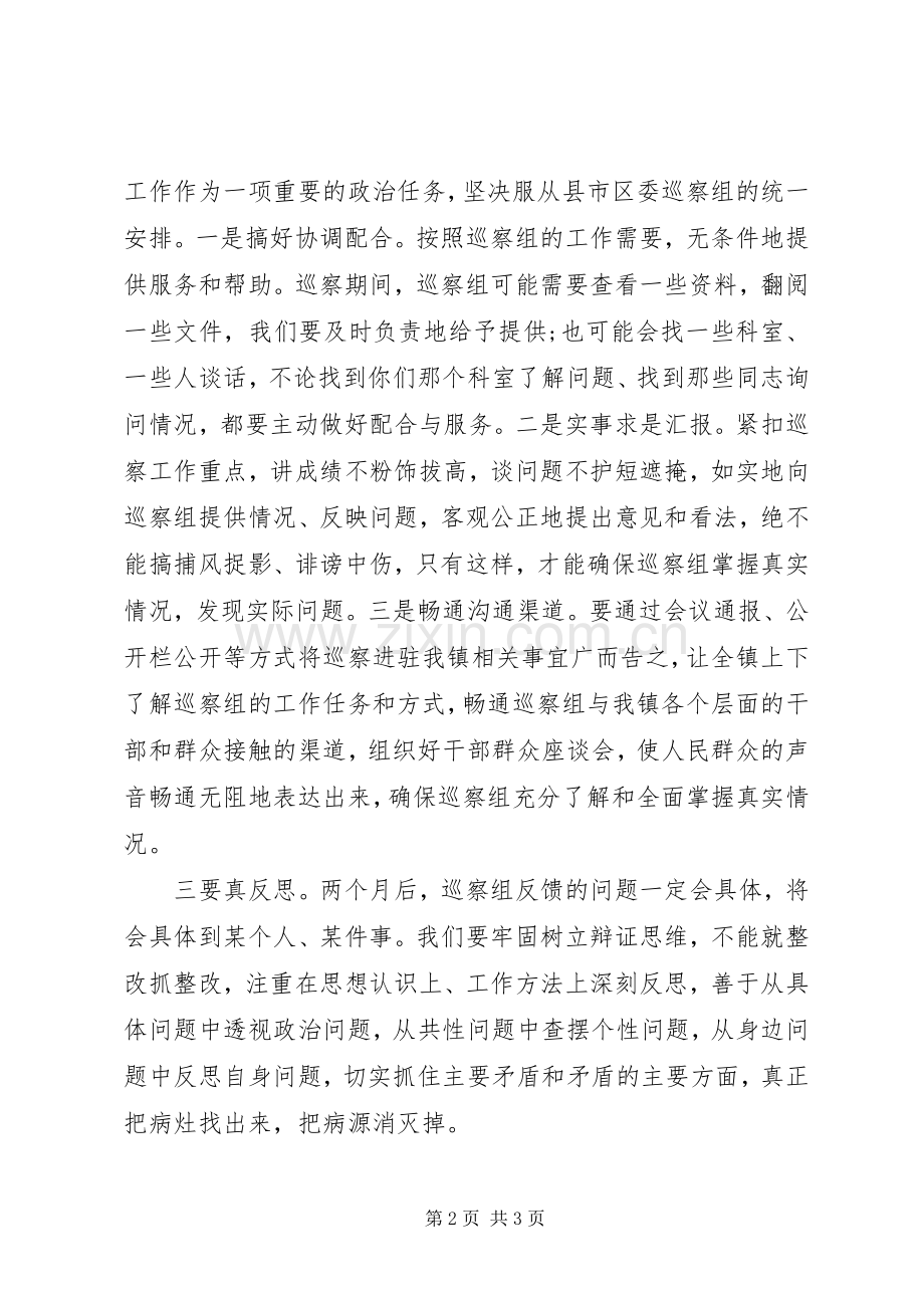 巡察动员会表态发言稿(镇).docx_第2页