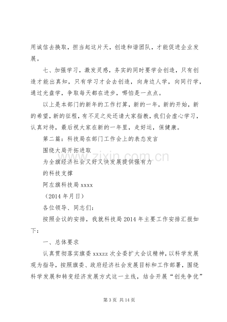 第一篇：部门XX年工作表态发言.docx_第3页