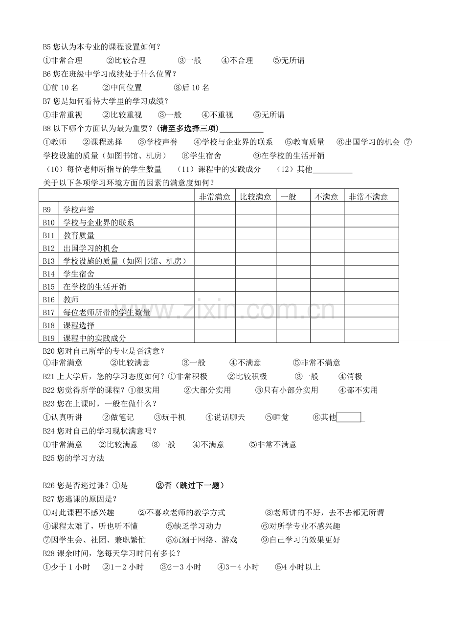 大学生学习生活调查问卷.doc_第2页