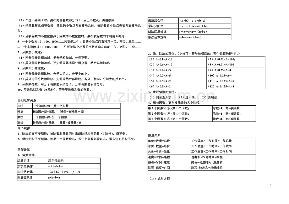 苏教版小学数学总复习基础知识点汇总.doc_第3页