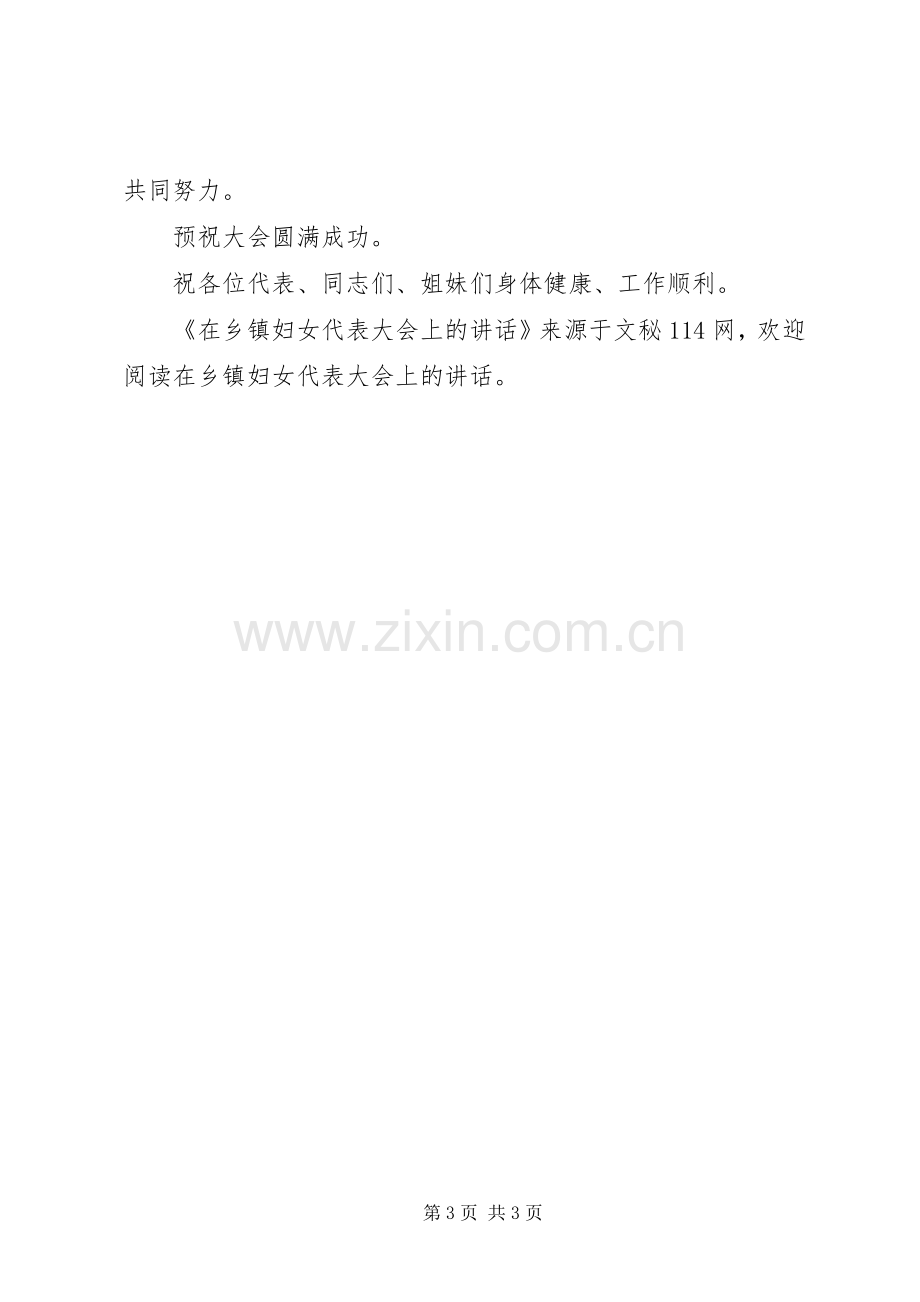 在乡镇妇女代表大会上的讲话.docx_第3页