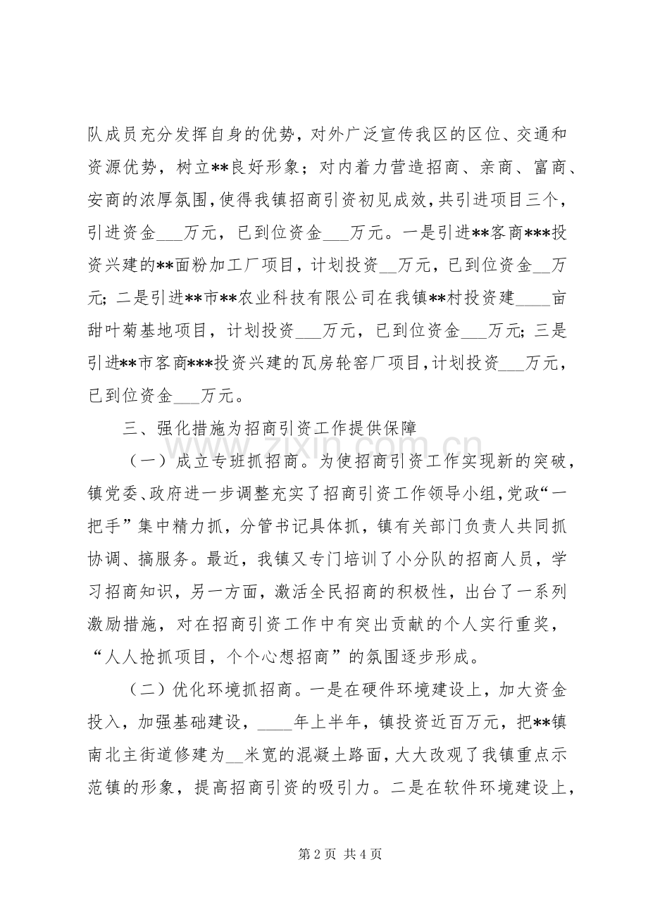 在全区招商引资会议上的典型发言稿 (2).docx_第2页