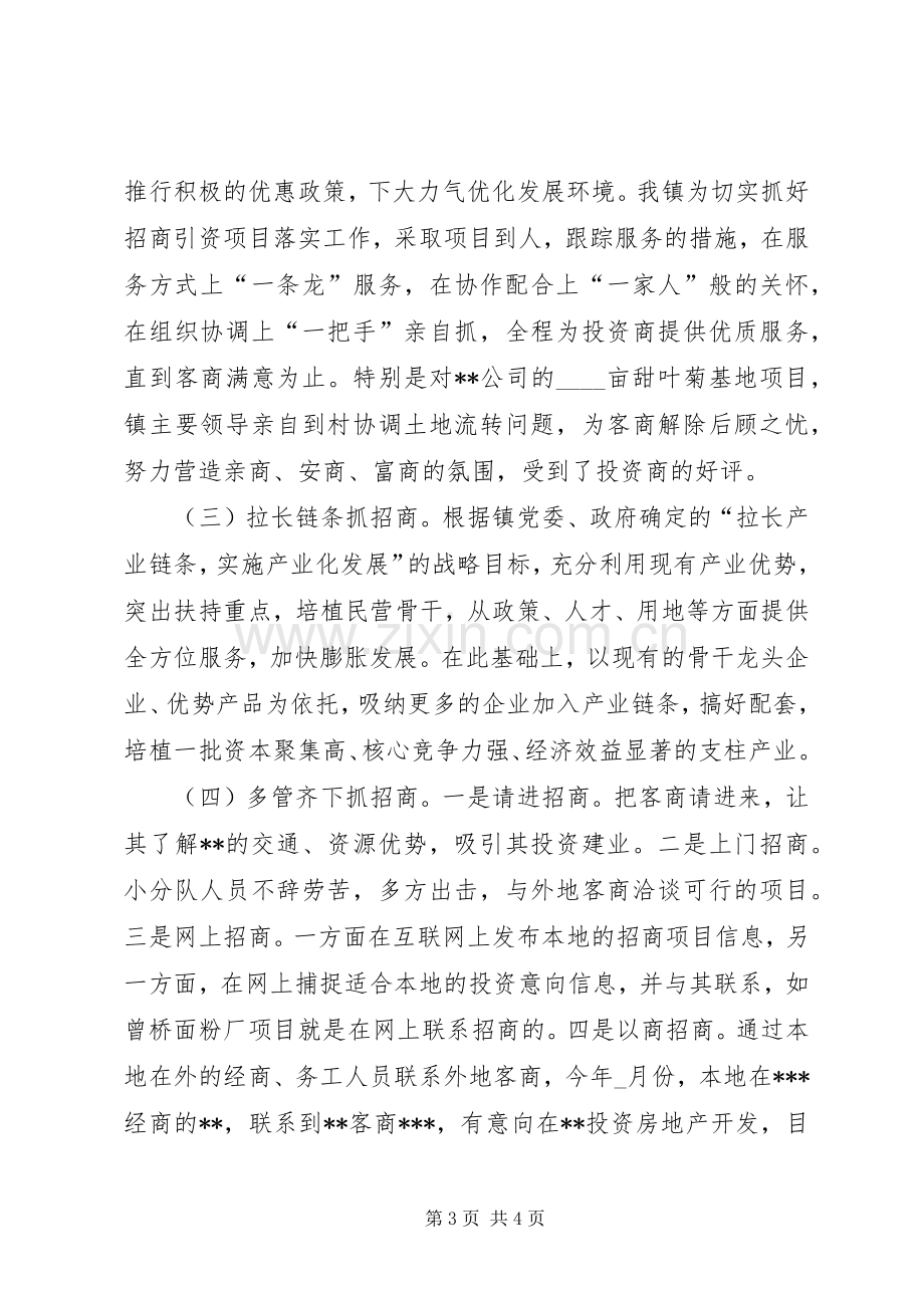 在全区招商引资会议上的典型发言稿 (2).docx_第3页