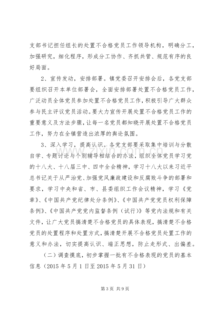 处置不合格党员工作方案 .docx_第3页