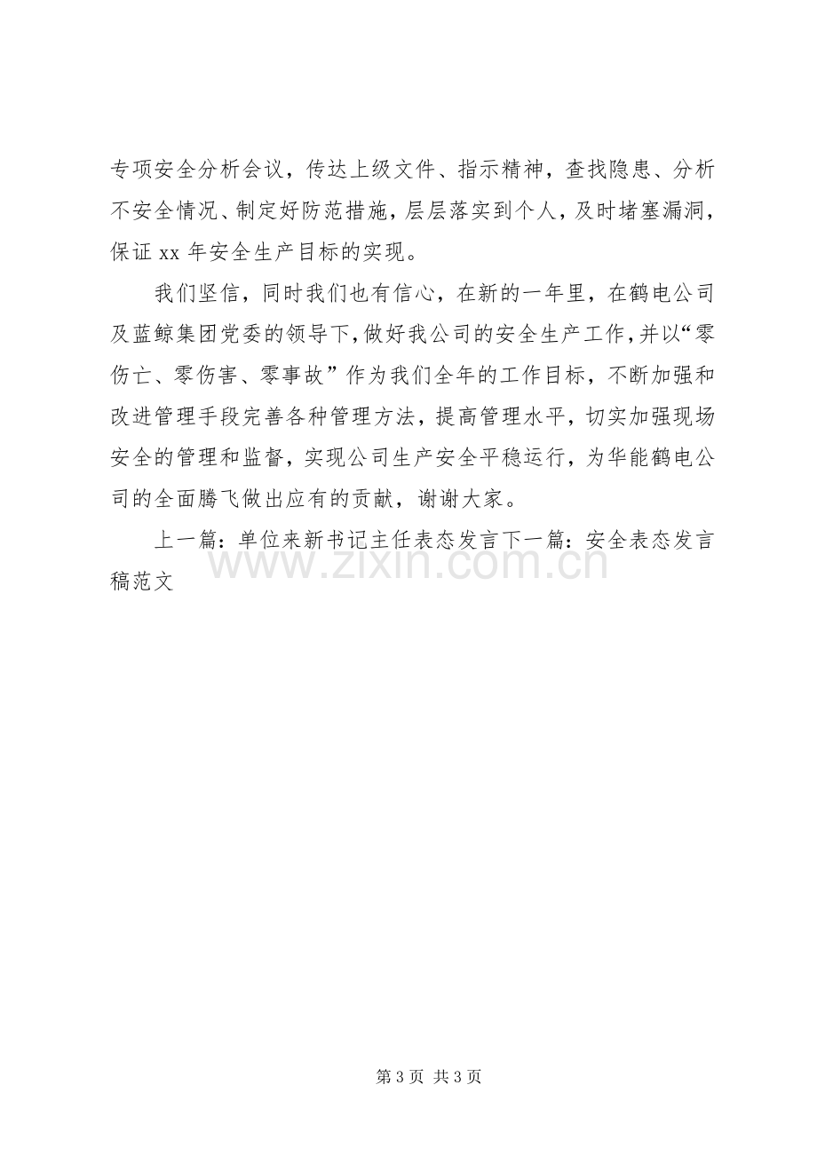 安全月动员会表态发言稿.docx_第3页