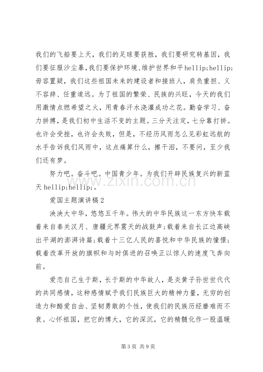 爱国主题演讲稿范例五篇.docx_第3页