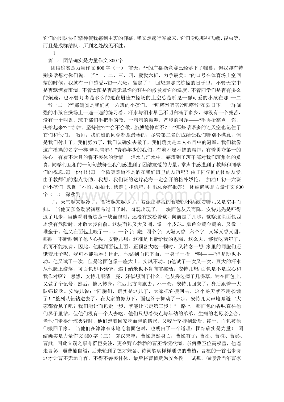 团结就ۥ是力量的作文.doc_第3页