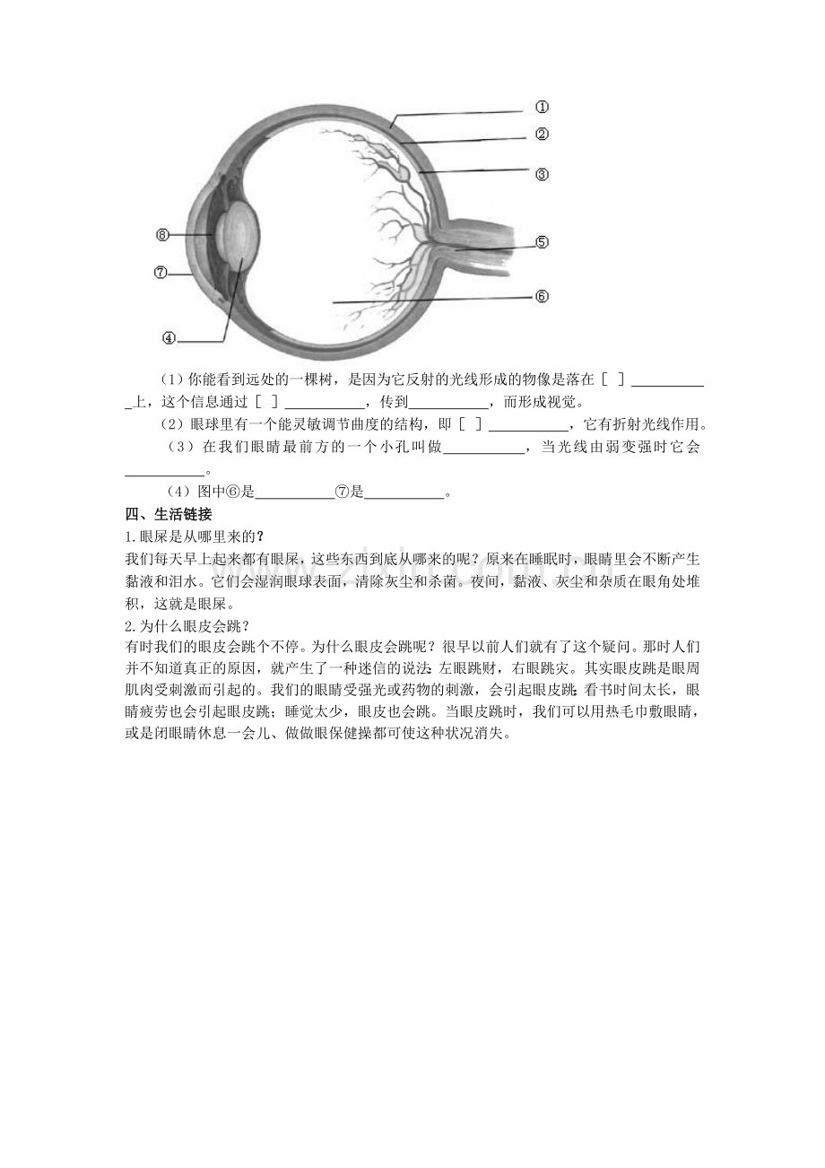 第六章第一节人体对外界环境的感知(第一课时).doc_第2页