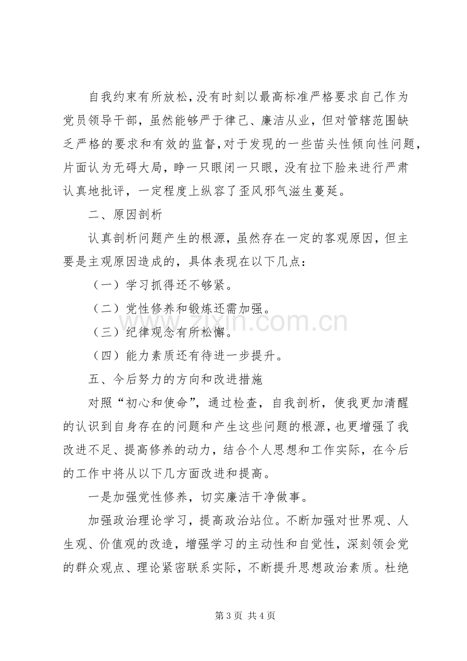 “讲严立”专题警示教育专题组织生活会个人发言提纲材料.docx_第3页