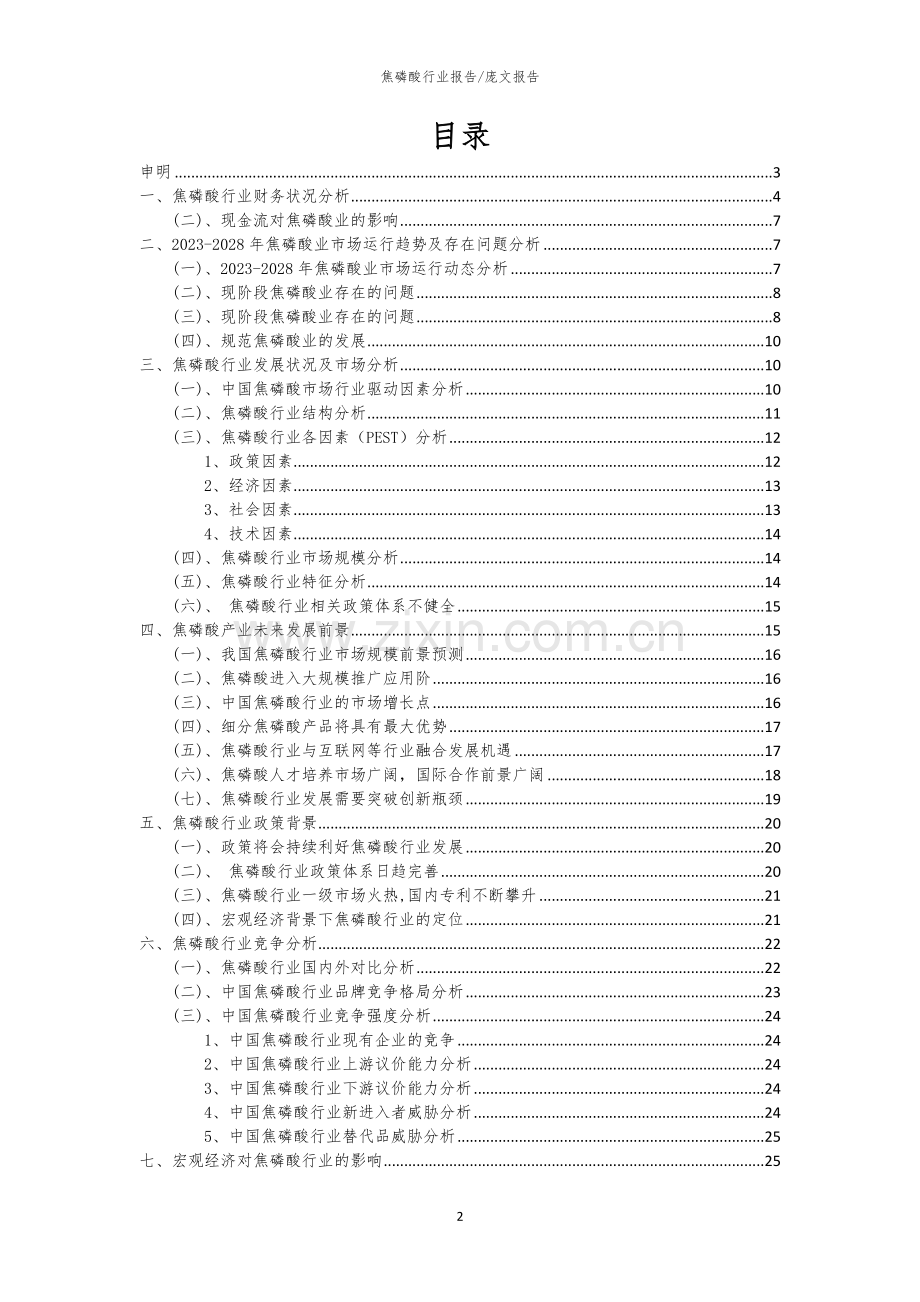 2023年焦磷酸行业市场突围建议及需求分析报告.docx_第2页