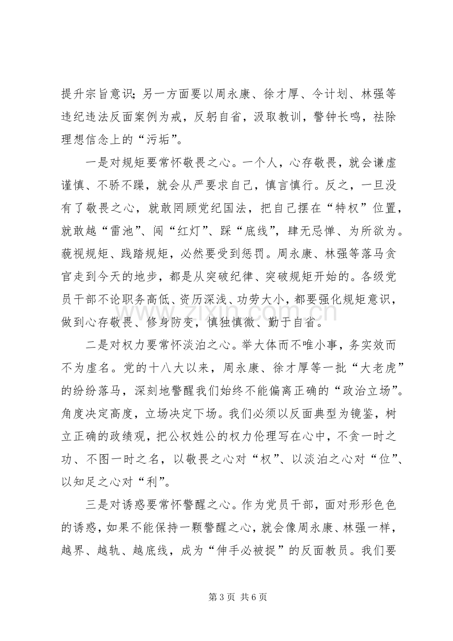 在市委办公厅“三严三实”专题教育第二专题研讨会上的发言.docx_第3页