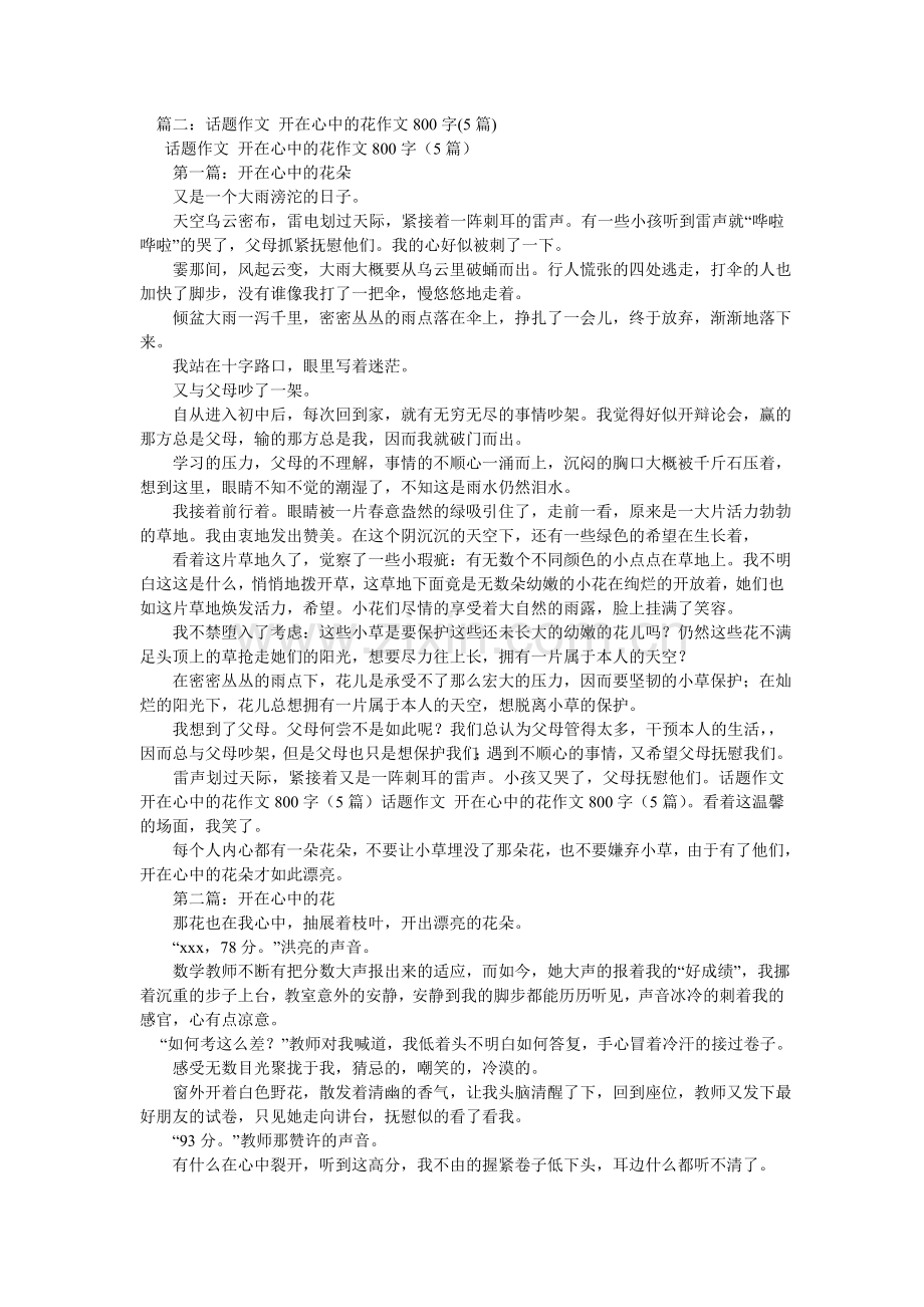 关于信念的作文800字5篇.doc_第2页