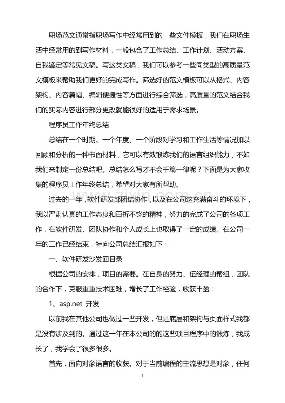 2022年程序员工作年终总结.doc_第1页