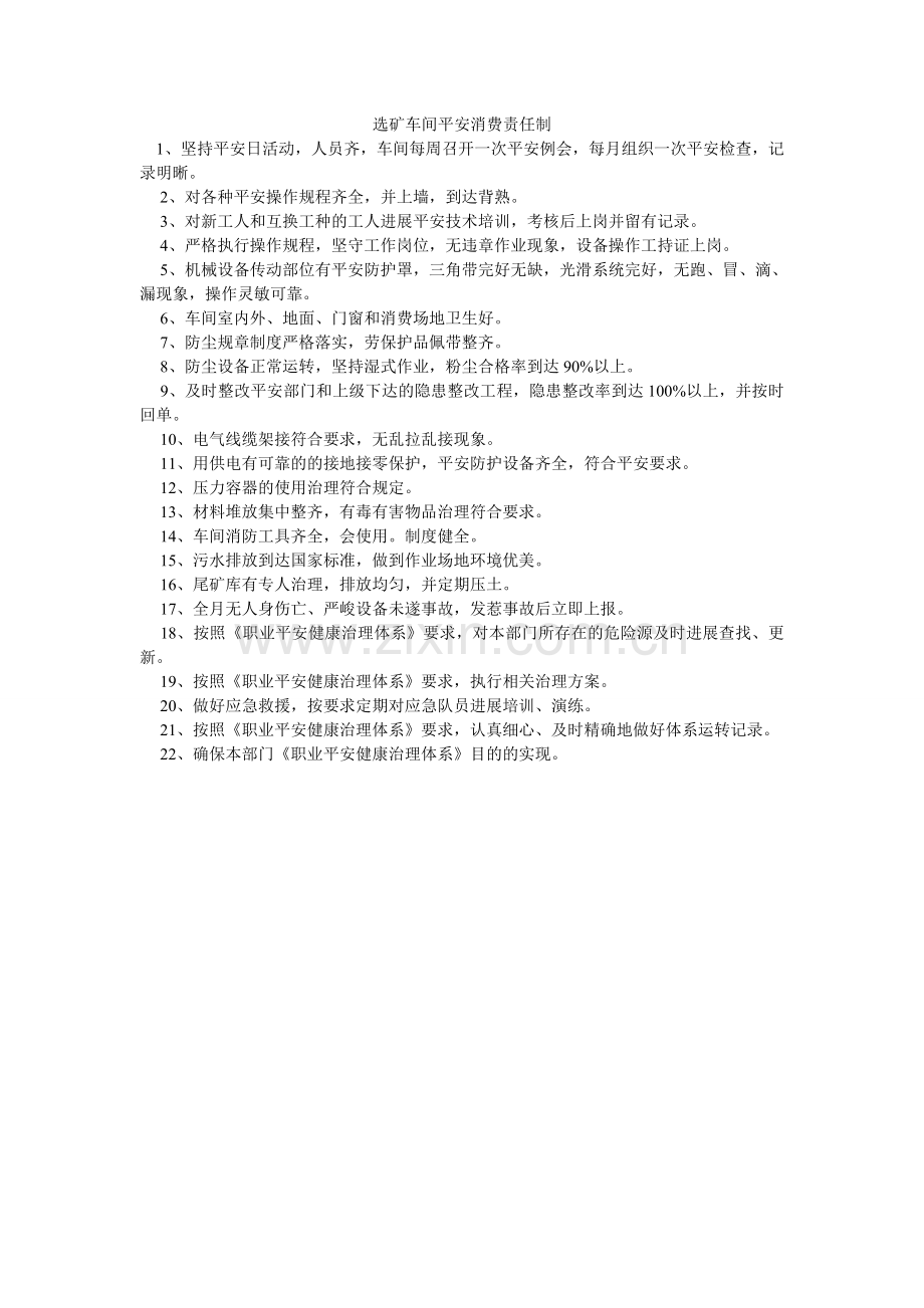 选矿车间安全生产责任制.doc_第1页