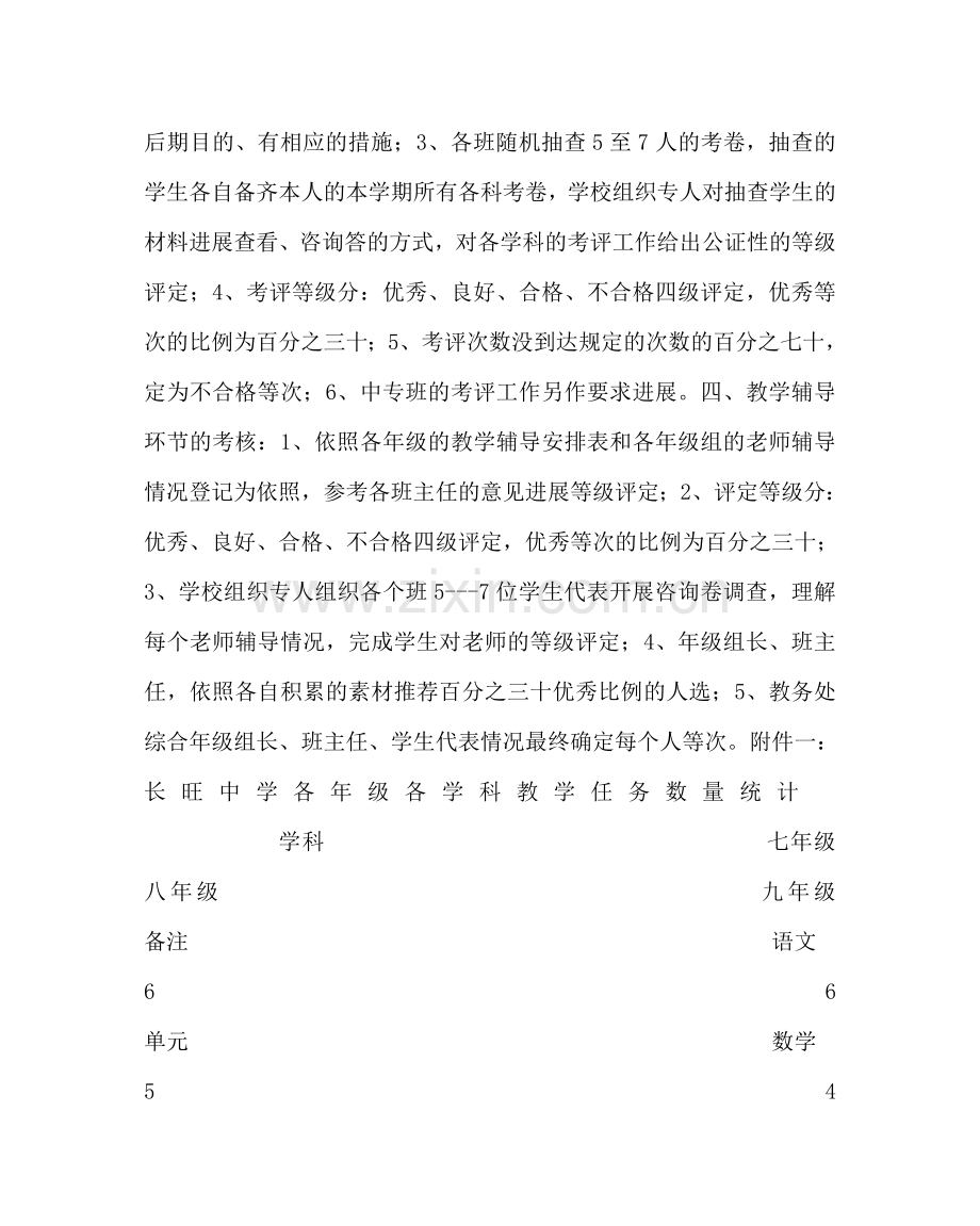 教导处范文中学常规教学工作检查实施方案补充细则.doc_第2页