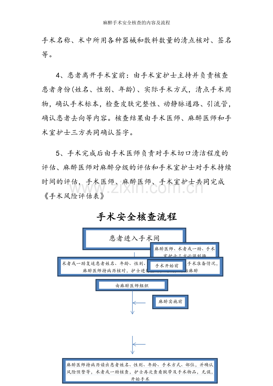 麻醉手术安全核查的内容及流程.doc_第2页