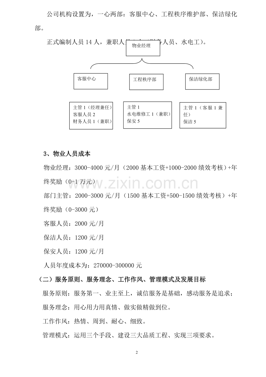 高档住宅小区物业管理方案资料.doc_第2页