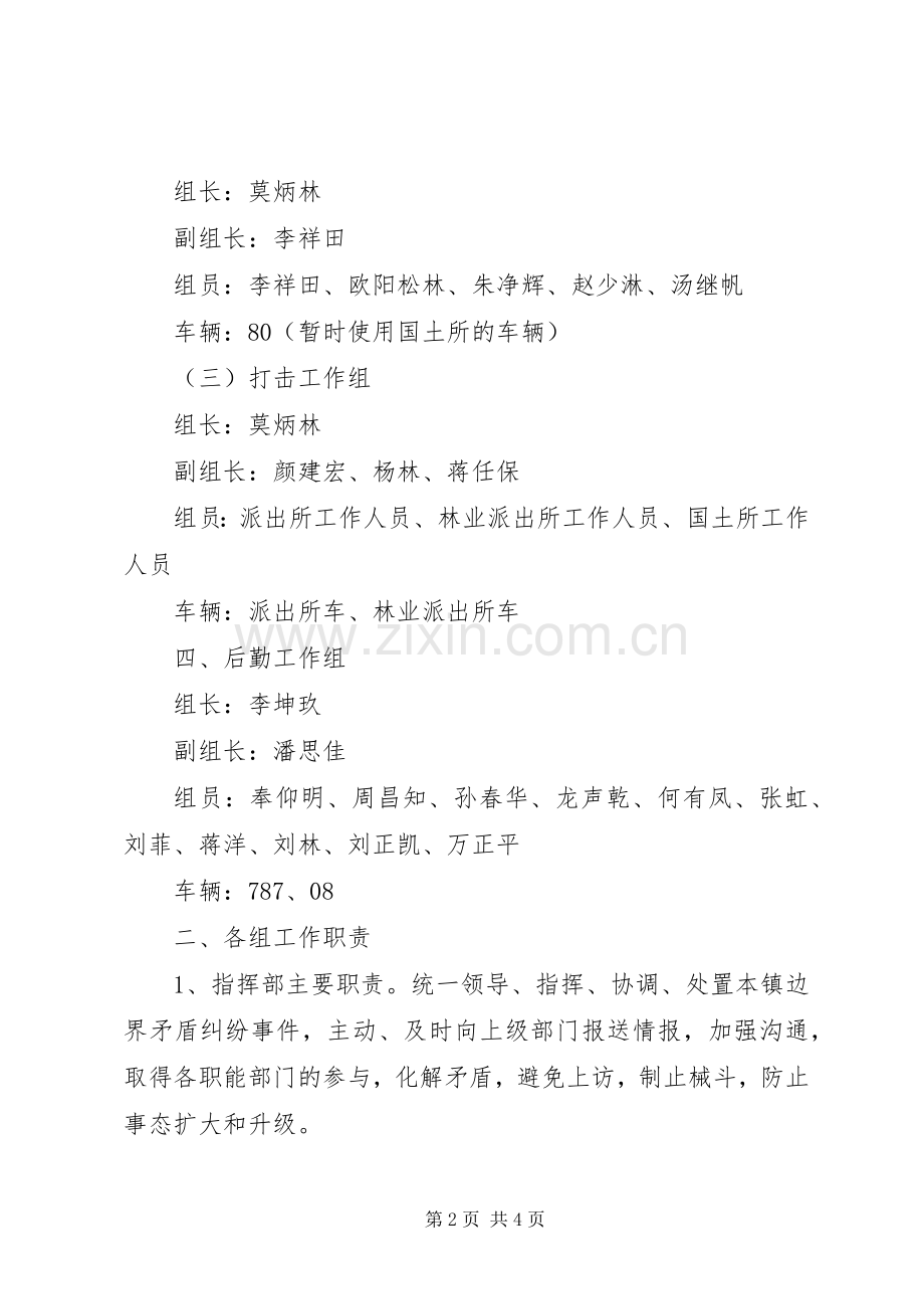 边界矛盾纠纷突发事件应急处置实施方案 .docx_第2页