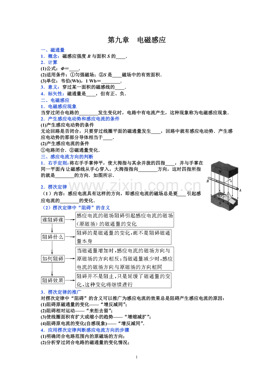 高三复习讲义第九章电磁感应.doc_第1页