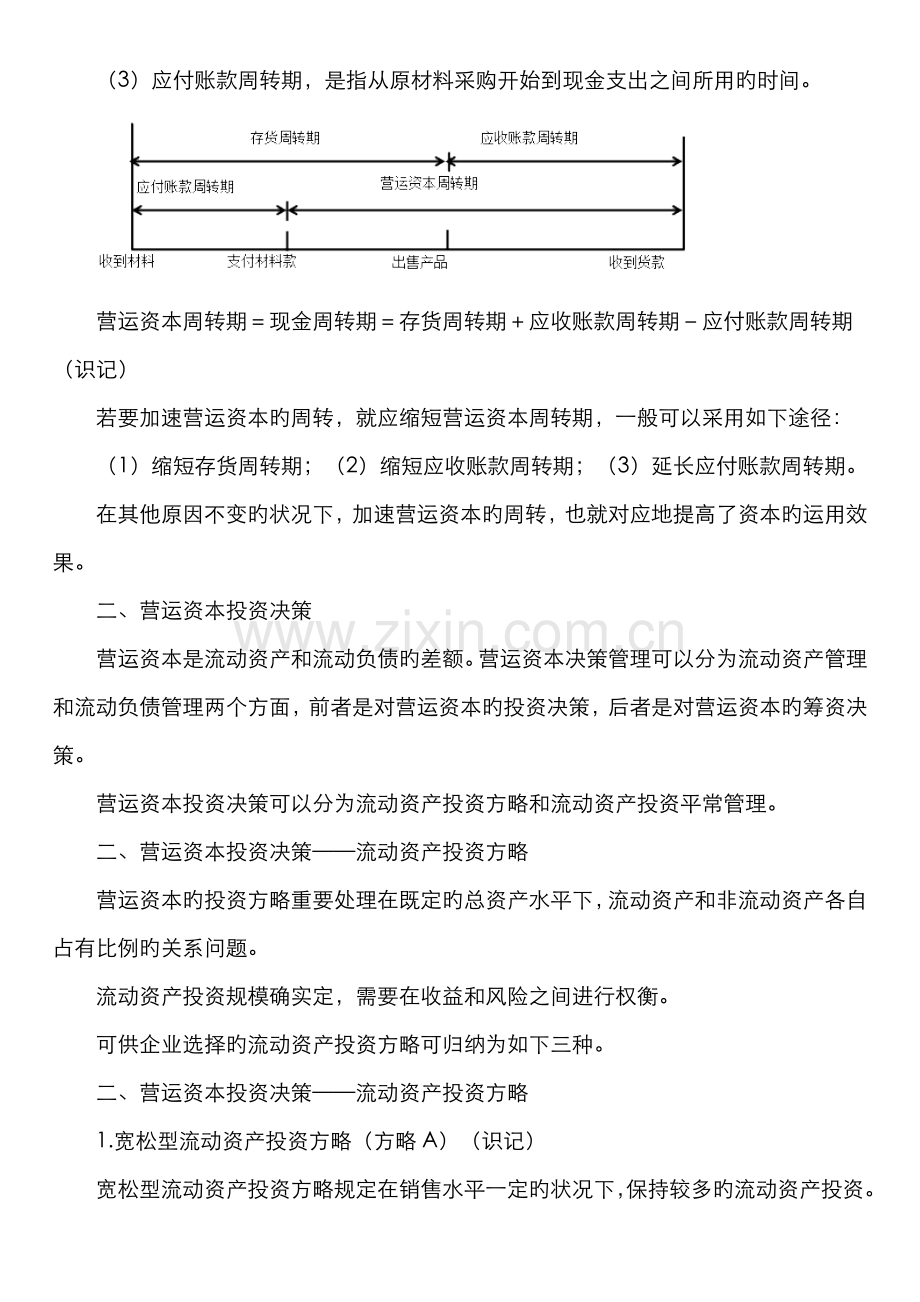 2022年版自考串讲财务管理学营运资本决策.doc_第3页