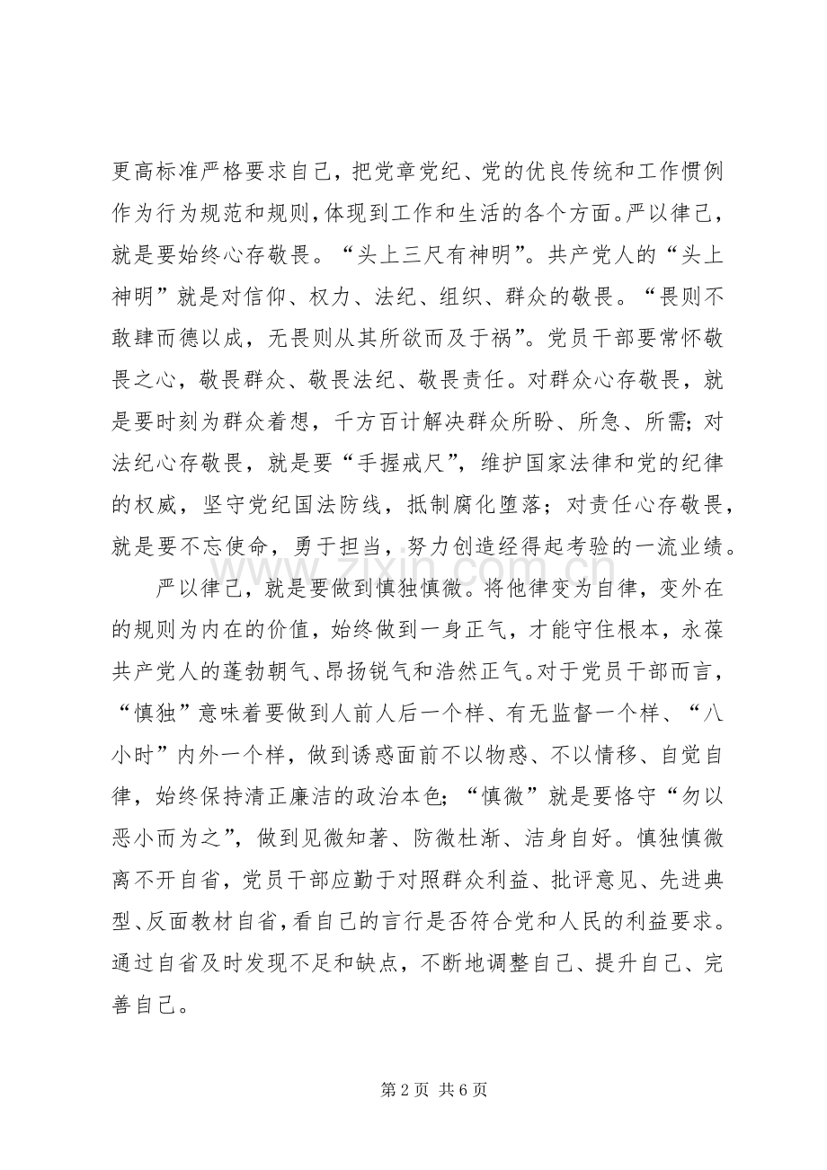 严以律己剖析发言材料致辞.docx_第2页