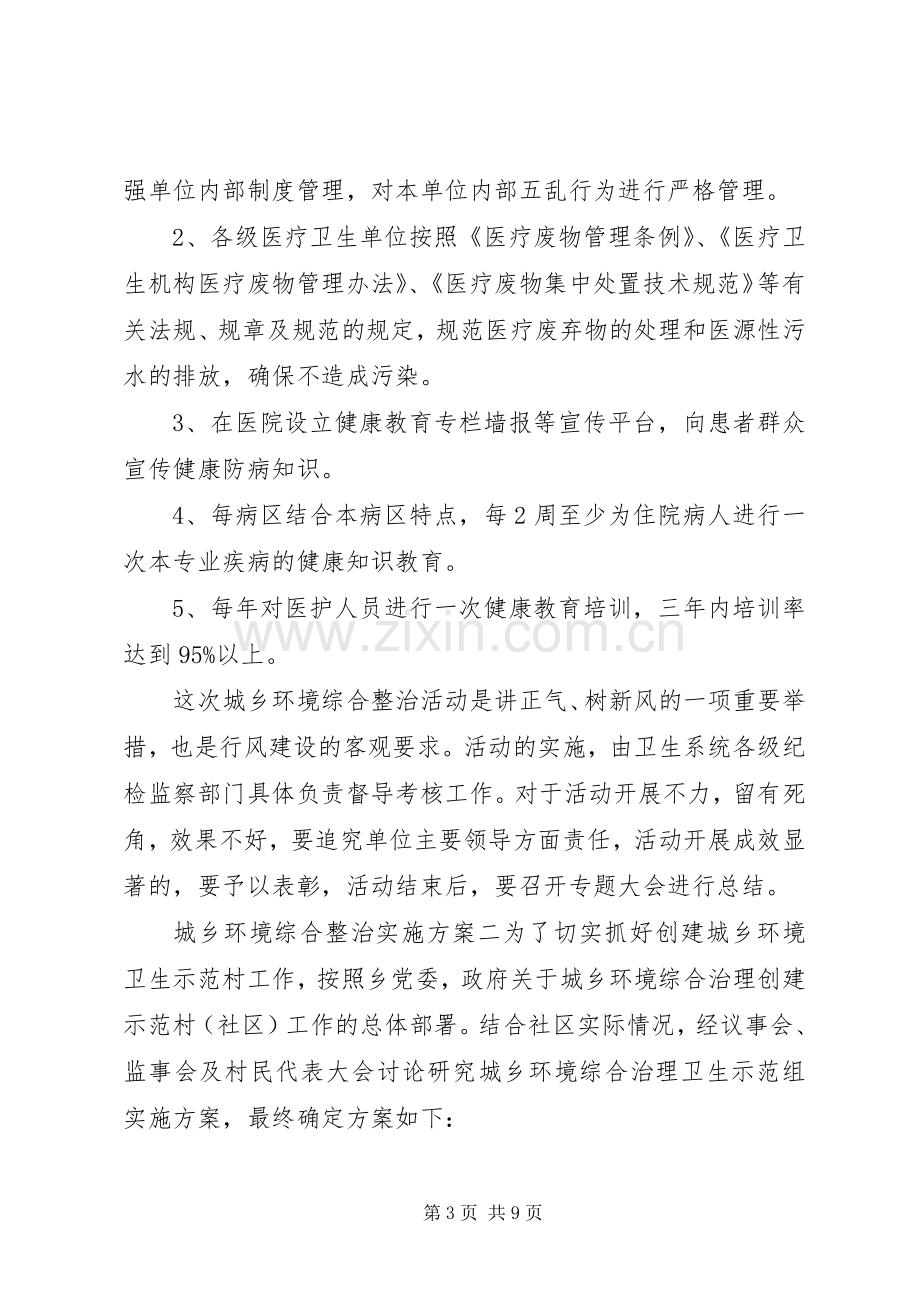 城乡环境综合整治方案 .docx_第3页