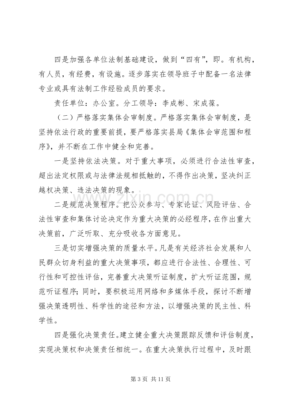 国土系统依法行政工作实施方案 .docx_第3页