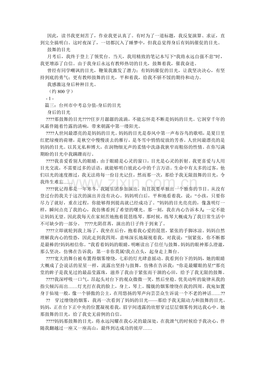 身后的ۥ目光作文500字.doc_第2页