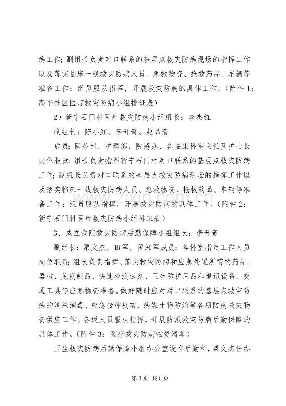 万山区大坪乡卫生院20XX年雪灾救灾防病工作实施方案 (3).docx_第3页